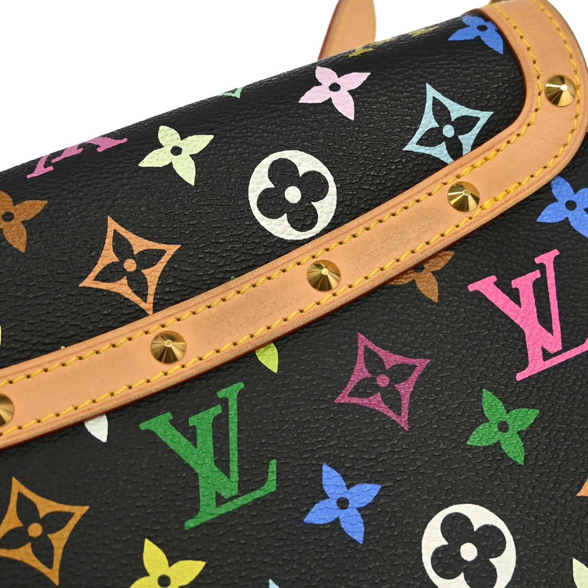 Louis Vuitton Black Monogram Multicolor Sologne Shoulder M92639