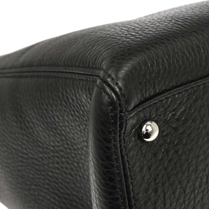 Chanel Black Deerskin Executive Cerf 2way Shoulder Tote Bag