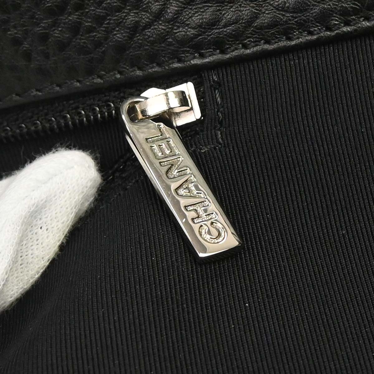 Chanel Black Deerskin Executive Cerf 2way Shoulder Tote Bag
