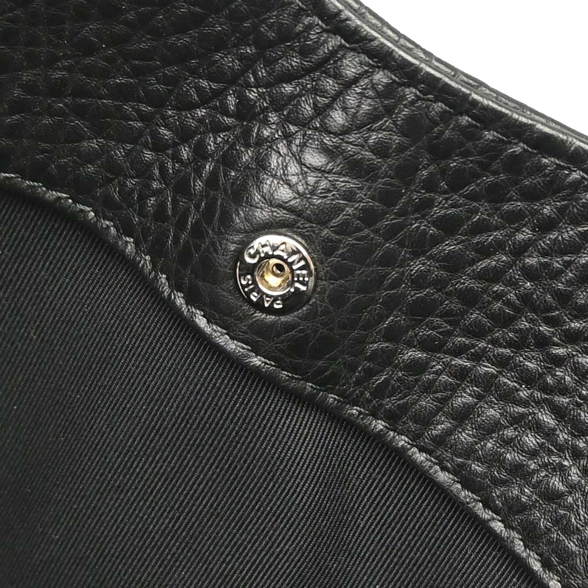 Chanel Black Deerskin Executive Cerf 2way Shoulder Tote Bag