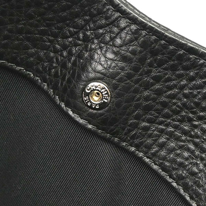 Chanel Black Deerskin Executive Cerf 2way Shoulder Tote Bag