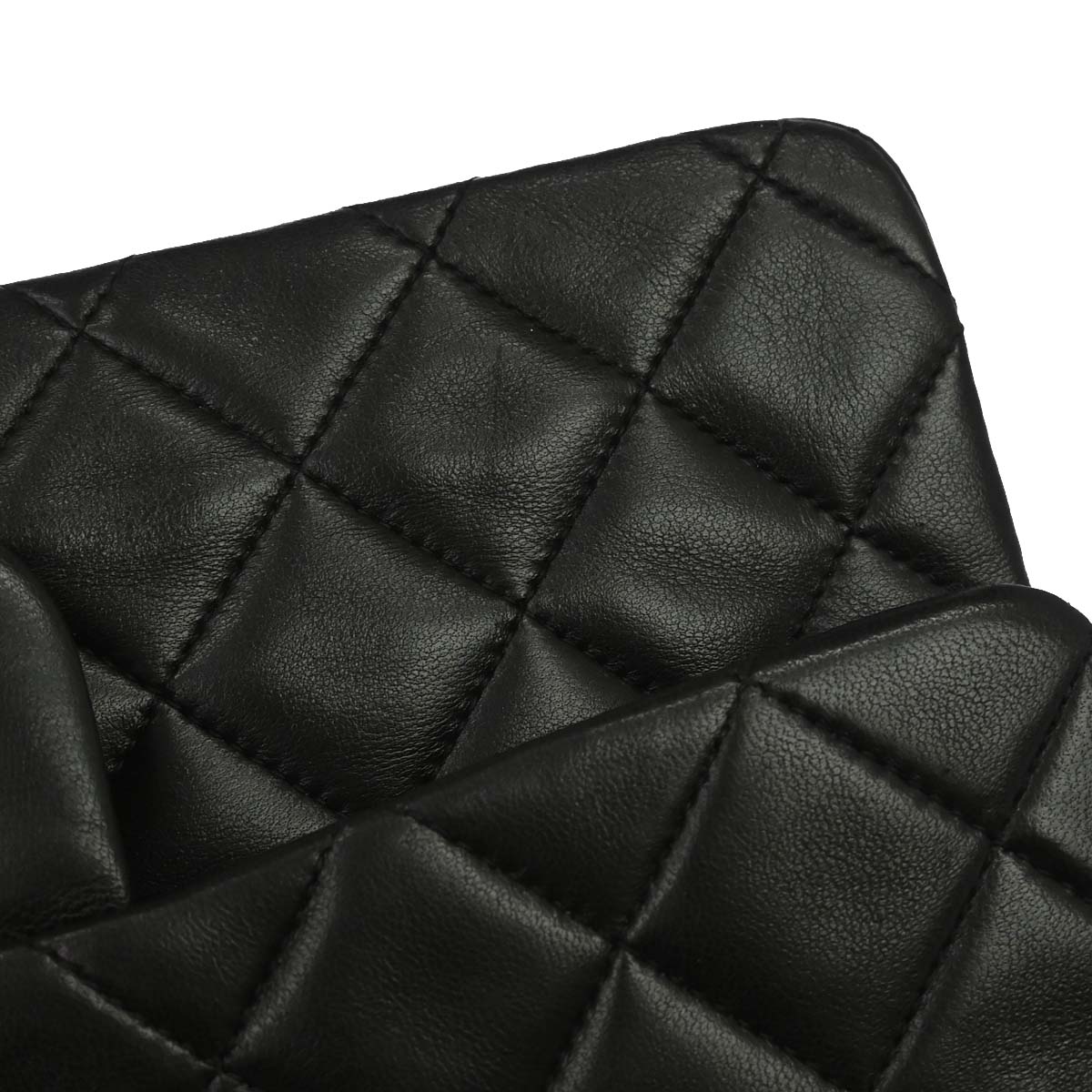 Chanel 1994-1996 Black Lambskin Small Classic Double Flap Shoulder Bag