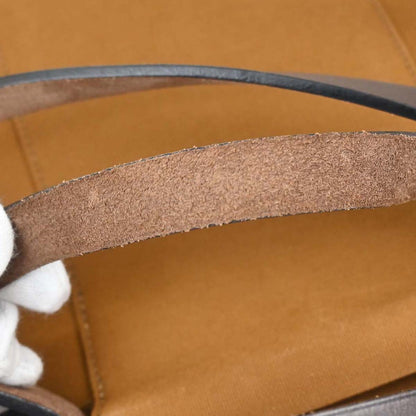 Hermes Brown Toile Officier Cabag PM 2way Shoulder Handbag