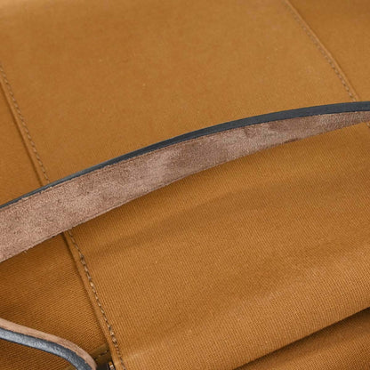 Hermes Brown Toile Officier Cabag PM 2way Shoulder Handbag