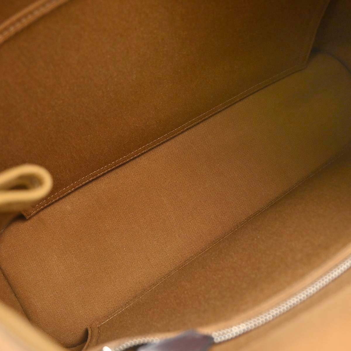 Hermes Brown Toile Officier Cabag PM 2way Shoulder Handbag