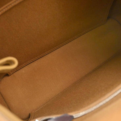 Hermes Brown Toile Officier Cabag PM 2way Shoulder Handbag