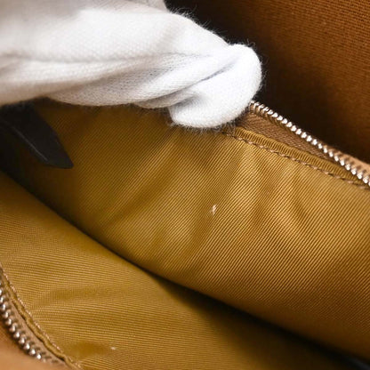 Hermes Brown Toile Officier Cabag PM 2way Shoulder Handbag