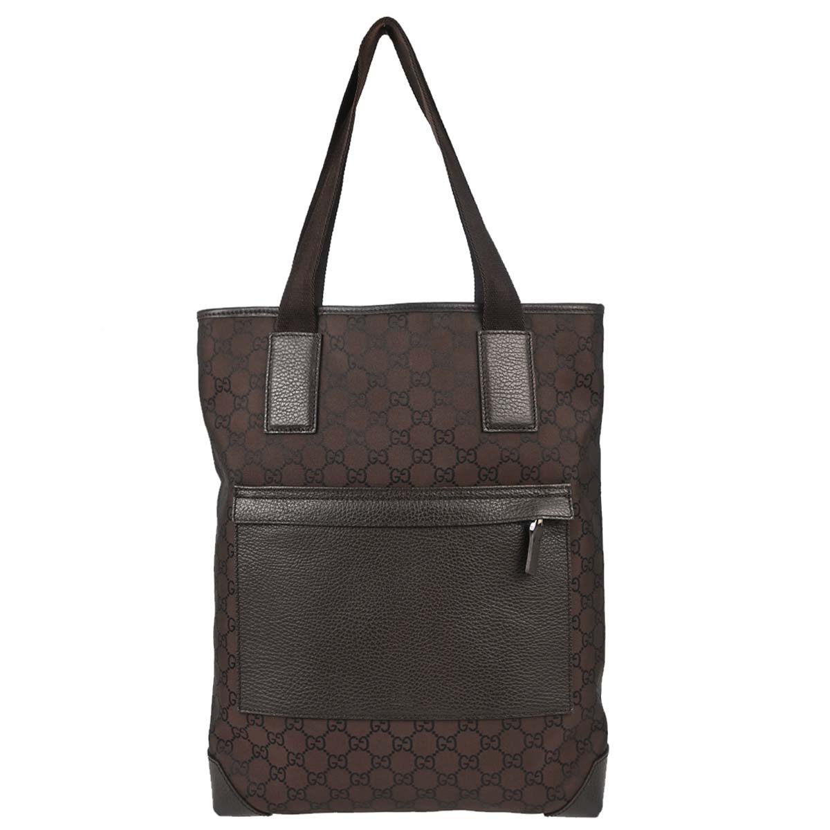 Gucci Brown Canvas GG Tote Handbag