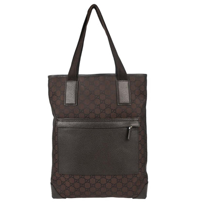 Gucci Brown Canvas GG Tote Handbag