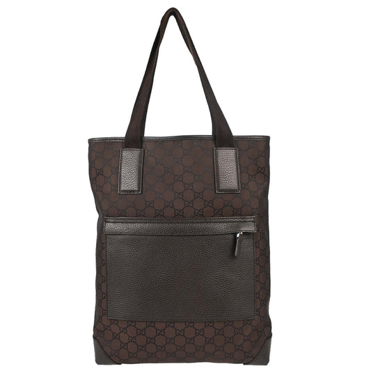 Gucci Brown Canvas GG Tote Handbag