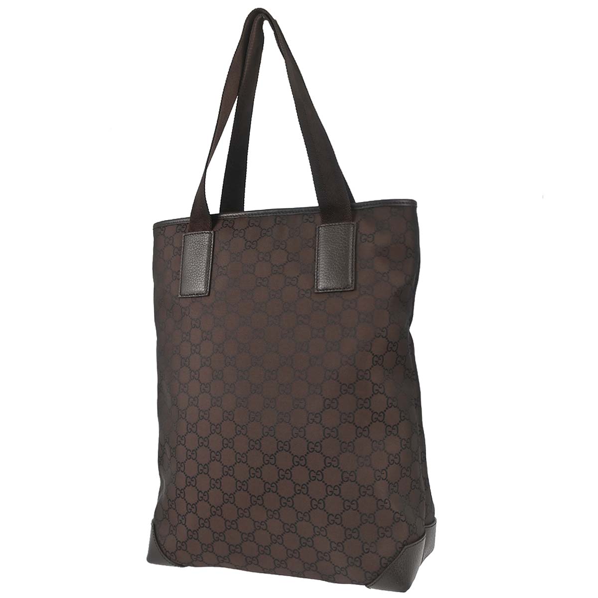 Gucci Brown Canvas GG Tote Handbag