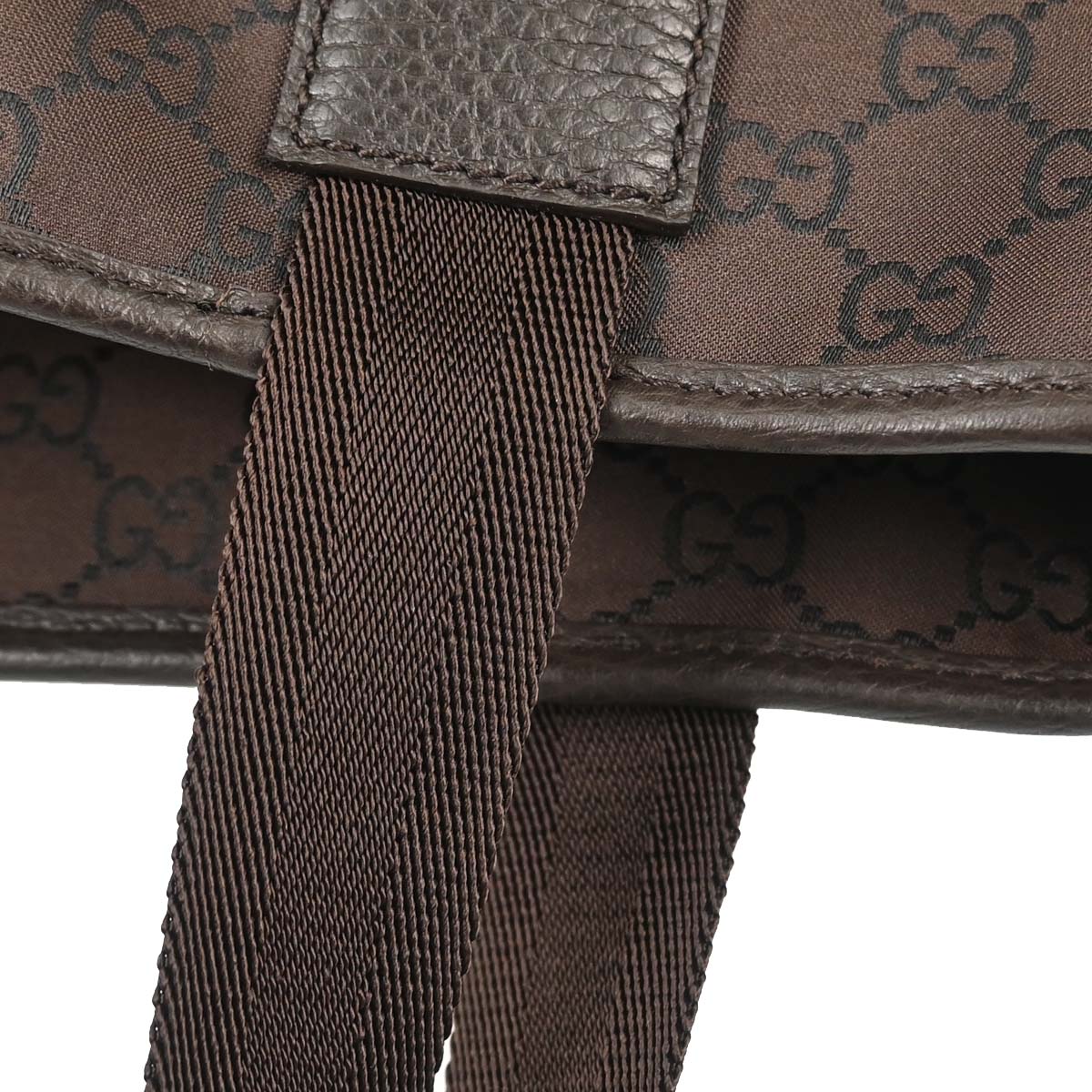 Gucci Brown Canvas GG Tote Handbag