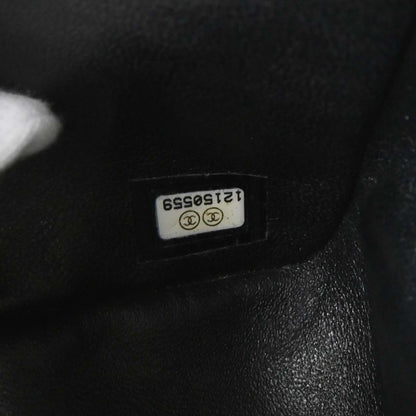Chanel 2008-2009 Black Caviar Skin Mini Classic Square Flap Shoulder Bag 17