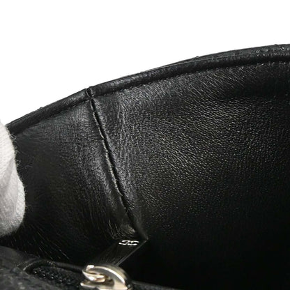 Chanel 2014-2015 Black Caviar Skin Mini Classic Square Flap Shoulder Bag 17