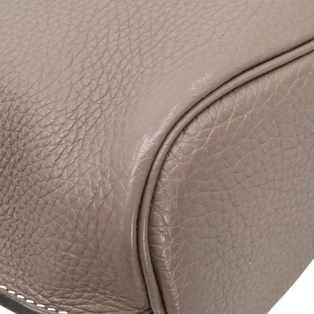 Hermes Etoupe Gray Togo So Kelly 22 Shoulder Bag