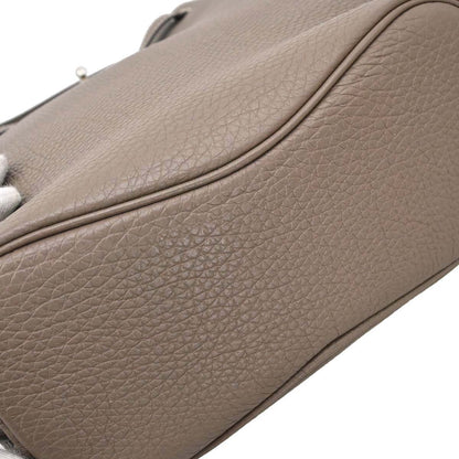 Hermes Etoupe Gray Togo So Kelly 22 Shoulder Bag