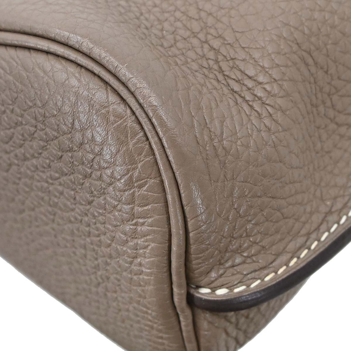 Hermes Etoupe Gray Togo So Kelly 22 Shoulder Bag