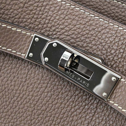 Hermes Etoupe Gray Togo So Kelly 22 Shoulder Bag