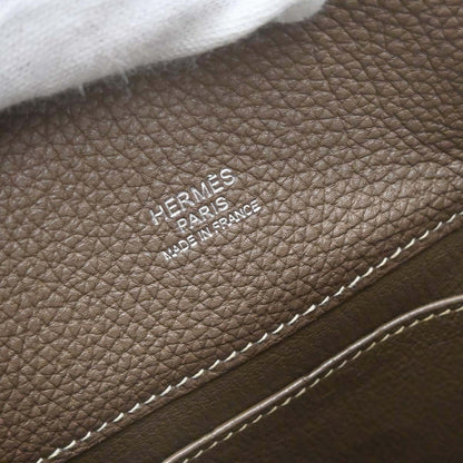 Hermes Etoupe Gray Togo So Kelly 22 Shoulder Bag