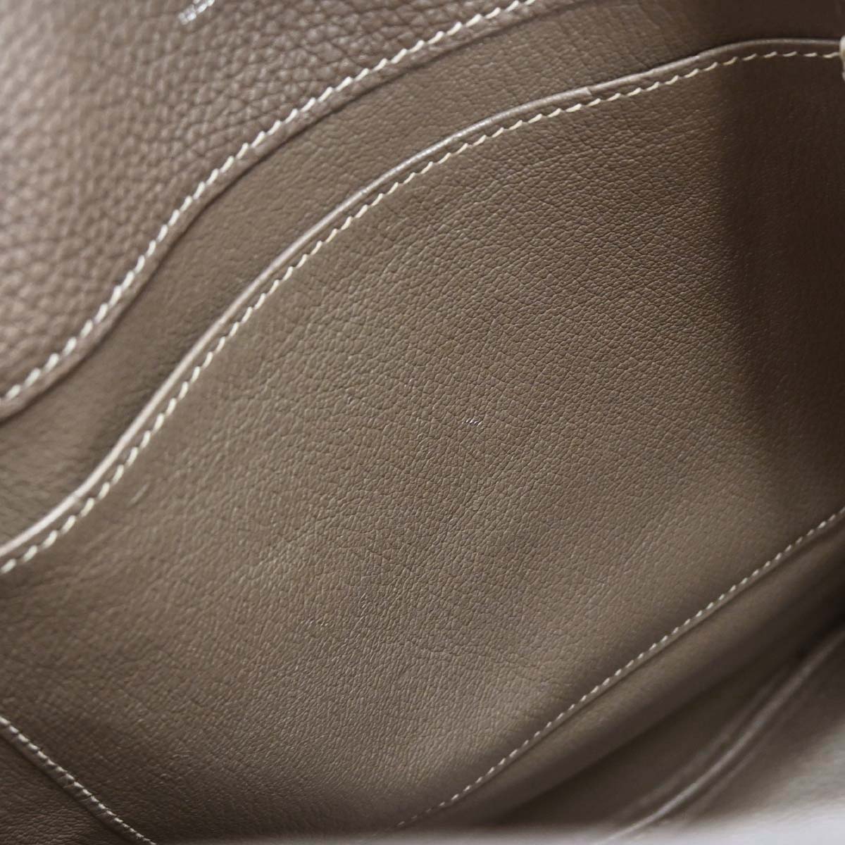 Hermes Etoupe Gray Togo So Kelly 22 Shoulder Bag