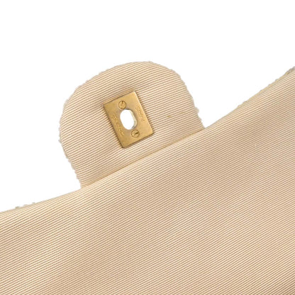 Chanel 2018 Ivory Tweed Patchwork Shoulder Bag