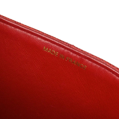 Chanel 1991-1994 Red Caviar Skin Small Diana Shoulder Bag