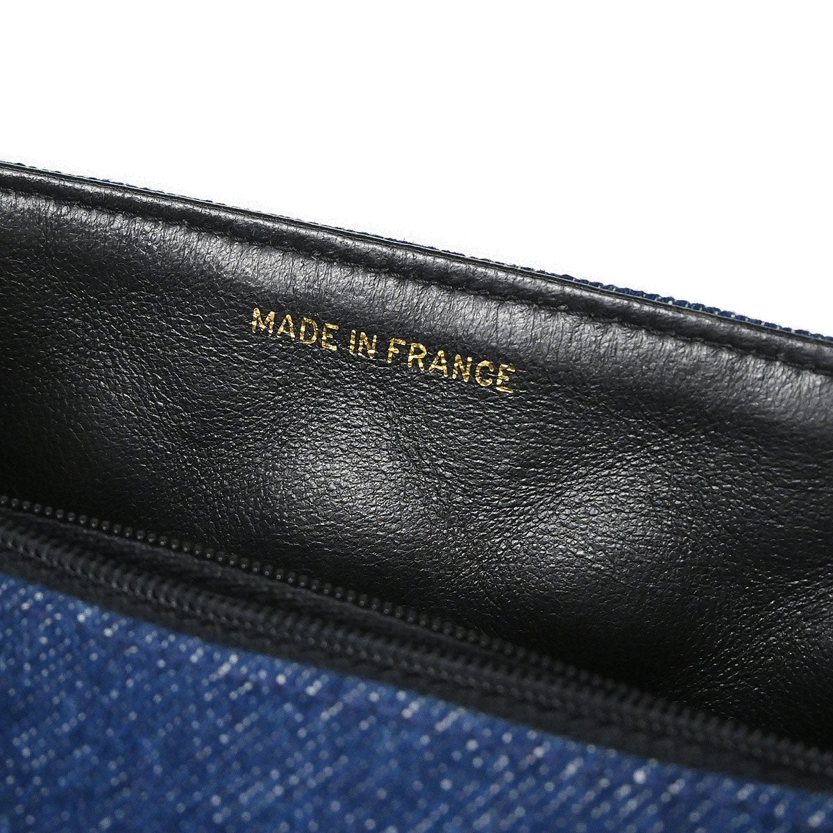 Chanel 1989-1991 Blue Denim Mini Classic Square Flap Shoulder Bag 17