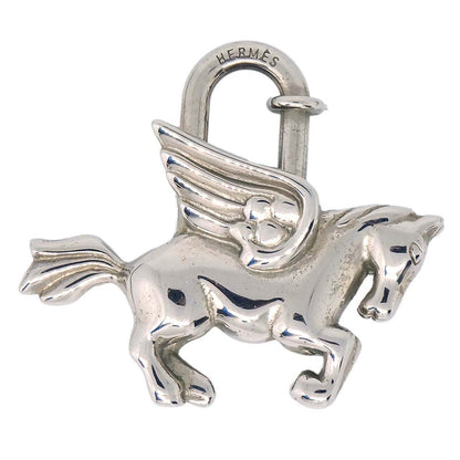 Hermes 1993 Le Cheval Pegasus Cadena Silver Small Good