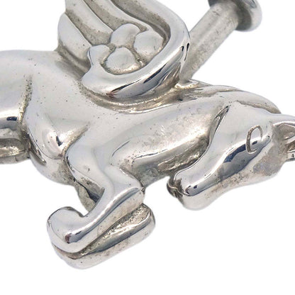Hermes 1993 Le Cheval Pegasus Cadena Silver Small Good