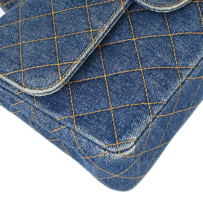 Chanel 1996-1997 Blue Denim Classic Flap Backpack