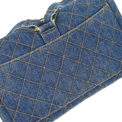 Chanel 1996-1997 Blue Denim Classic Flap Backpack