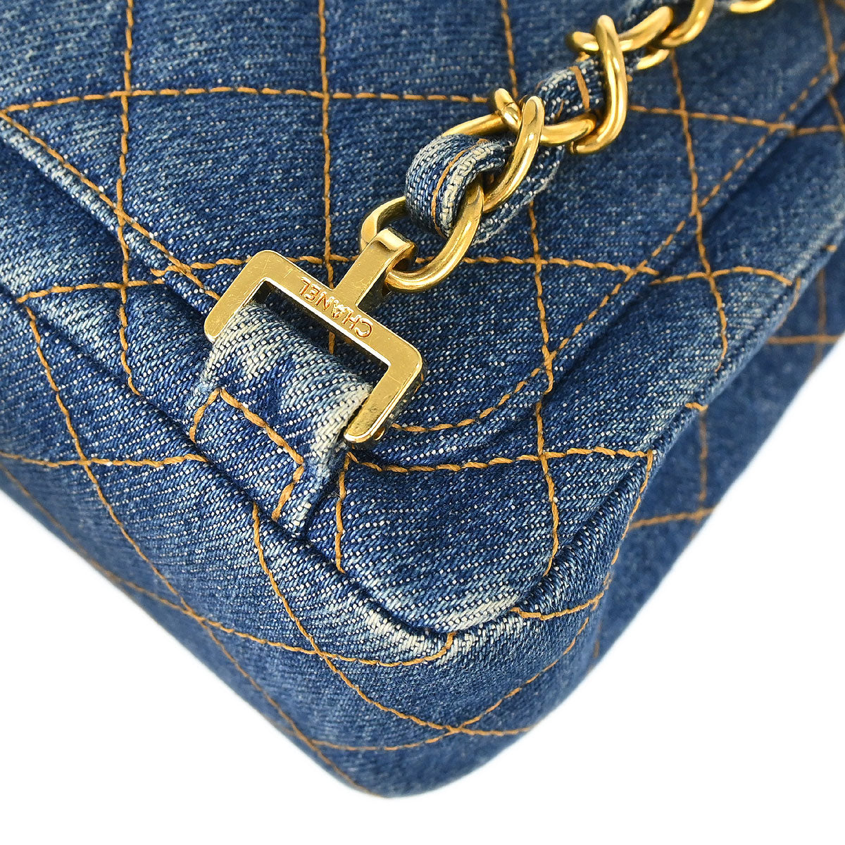 Chanel 1996-1997 Blue Denim Classic Flap Backpack