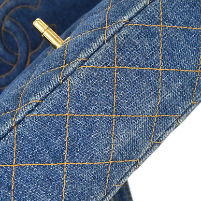 Chanel 1996-1997 Blue Denim Classic Flap Backpack