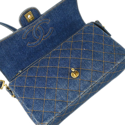 Chanel 1996-1997 Blue Denim Classic Flap Backpack