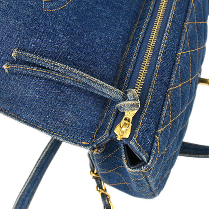 Chanel 1996-1997 Blue Denim Classic Flap Backpack