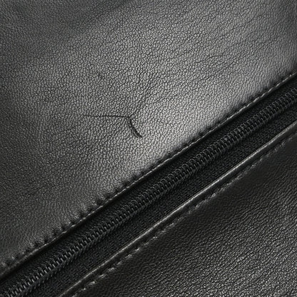 Chanel 1996-1997 Black Lambskin Medium Classic Double Flap Shoulder Bag