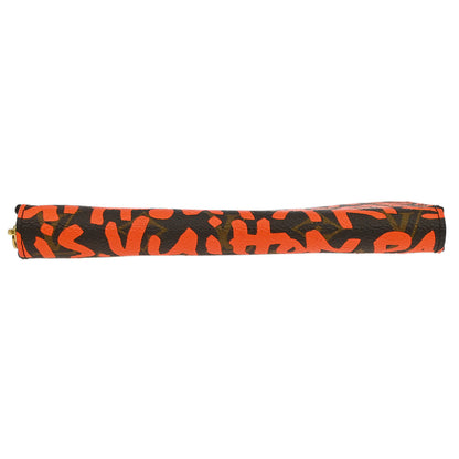 Louis Vuitton Orange Monogram Graffiti Zippy Wallet M93711