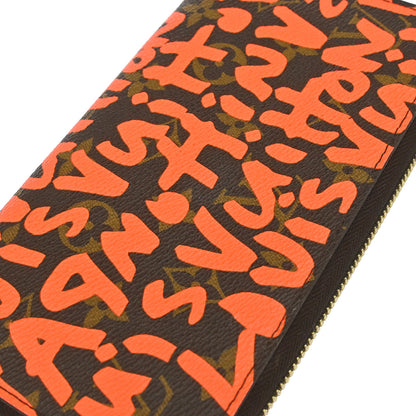 Louis Vuitton Orange Monogram Graffiti Zippy Wallet M93711