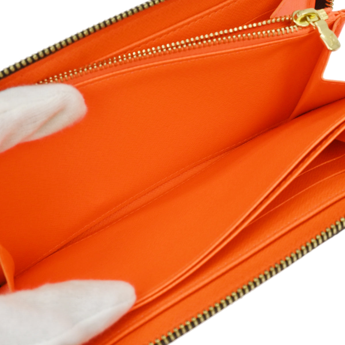 Louis Vuitton Orange Monogram Graffiti Zippy Wallet M93711