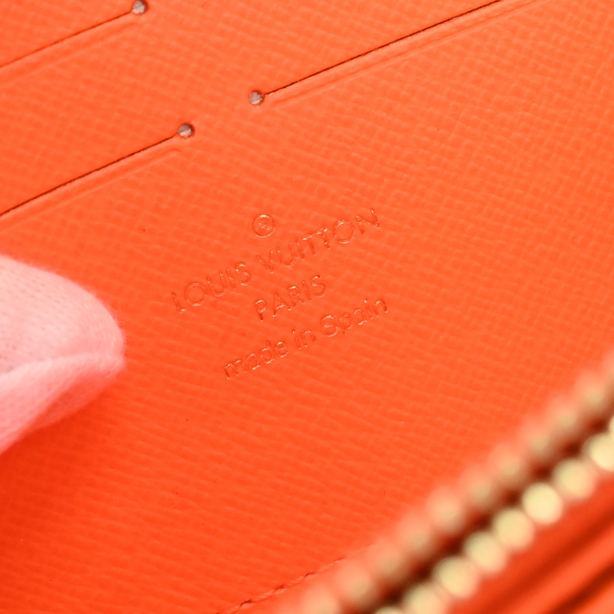 Louis Vuitton Orange Monogram Graffiti Zippy Wallet M93711