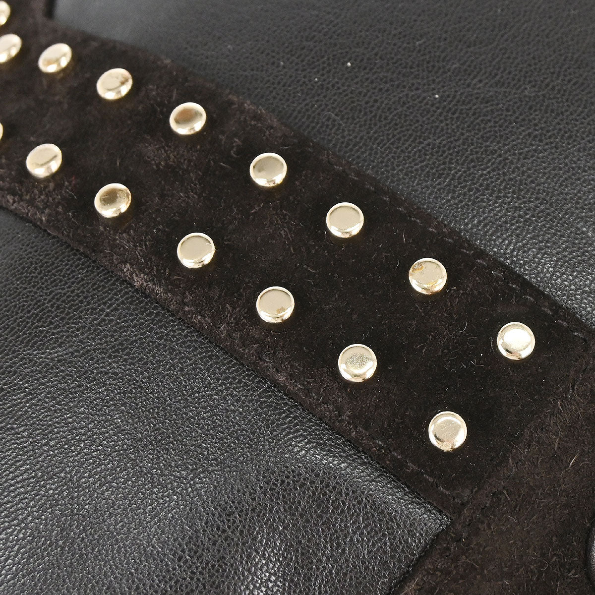 Yves Saint Laurent Brown Leather Suede Mombasa Handbag