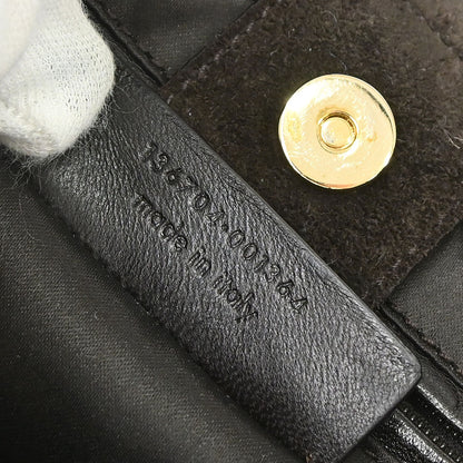 Yves Saint Laurent Brown Leather Suede Mombasa Handbag