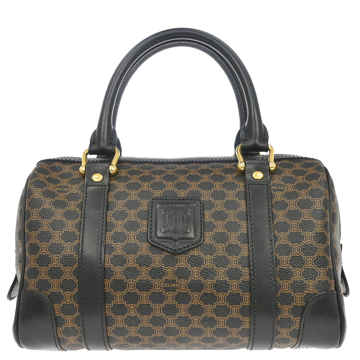 Celine Black Macadam Handbag