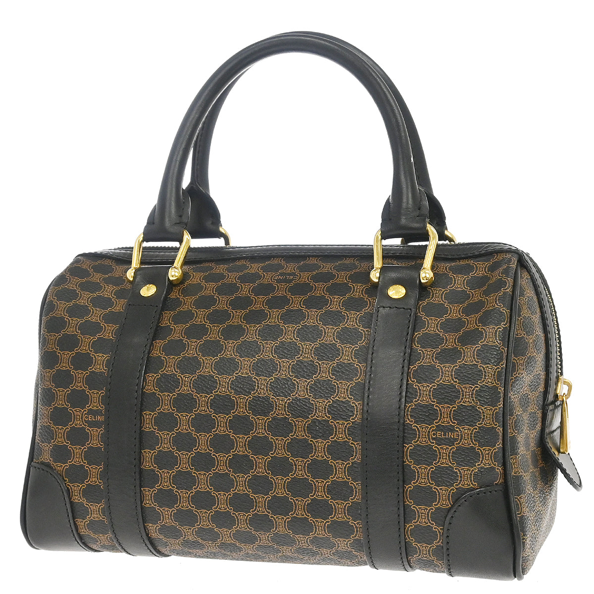 Celine Black Macadam Handbag