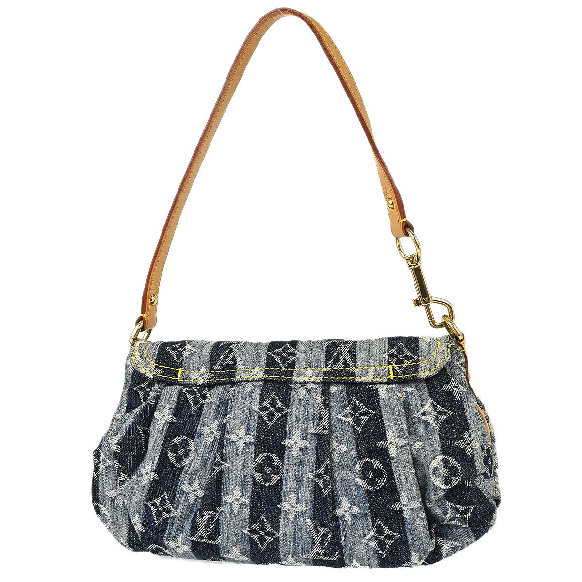 Louis Vuitton Blue Monogram Denim Mini Pleaty Raye Handbag M95333