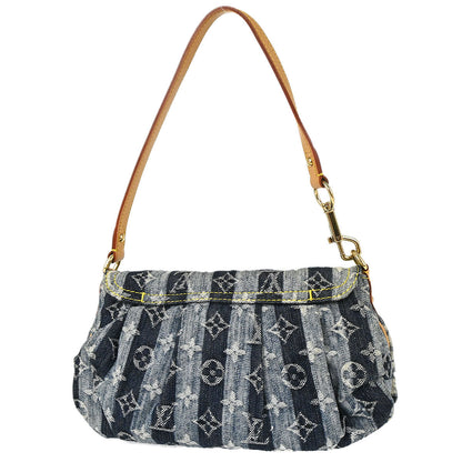 Louis Vuitton Blue Monogram Denim Mini Pleaty Raye Handbag M95333