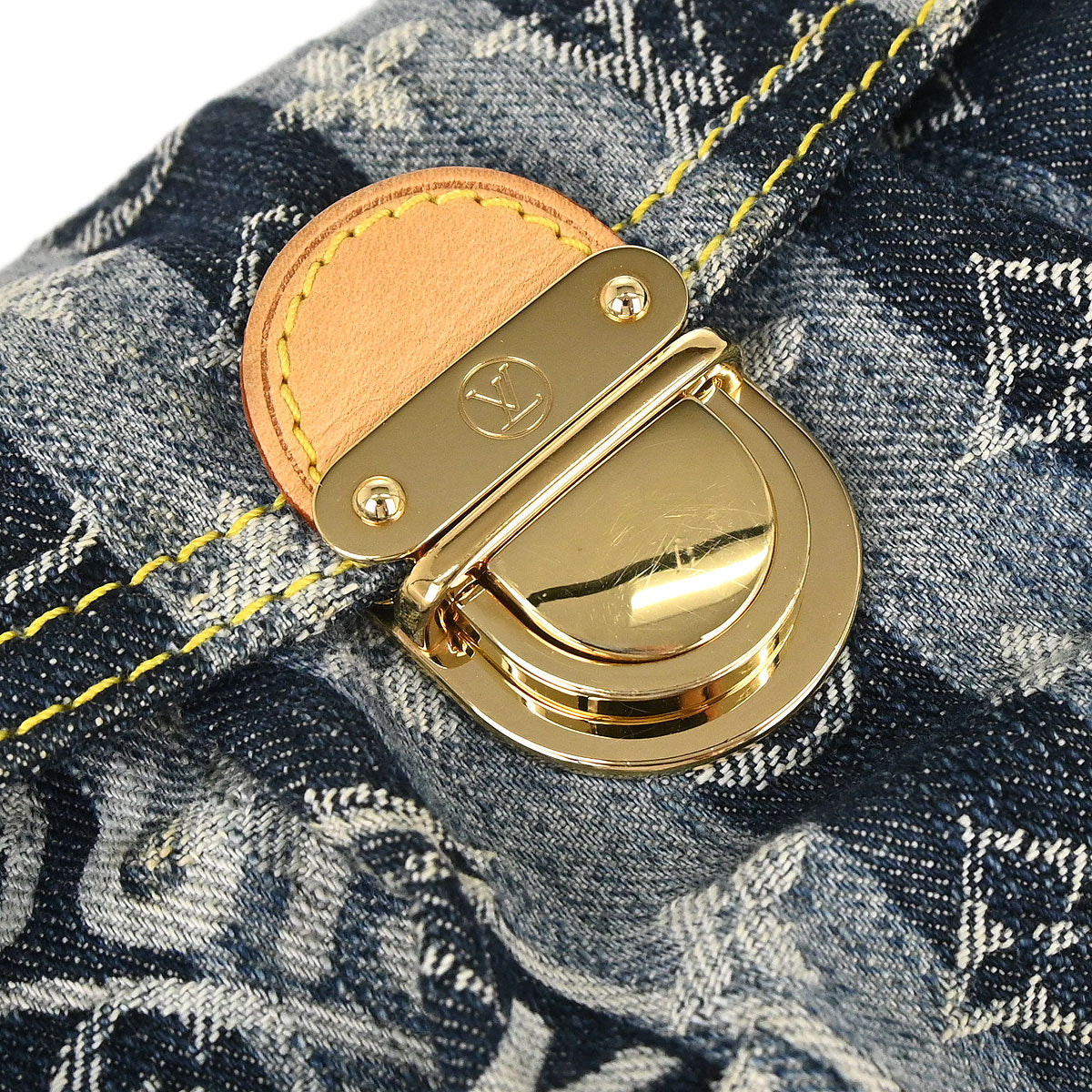 Louis Vuitton Blue Monogram Denim Mini Pleaty Raye Handbag M95333