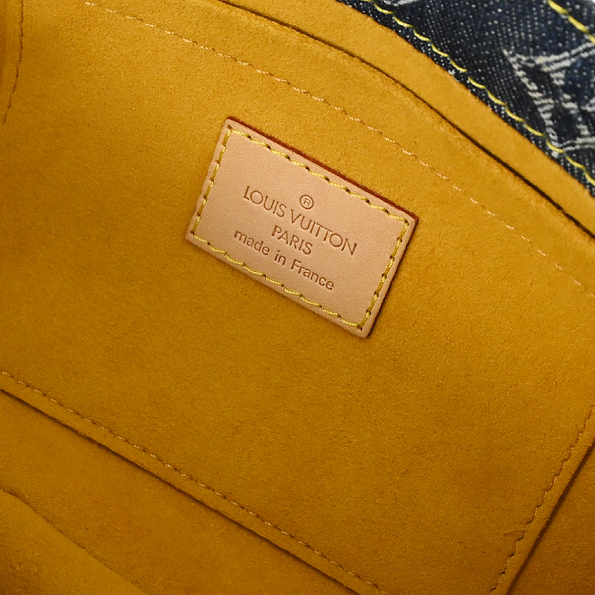 Louis Vuitton Blue Monogram Denim Mini Pleaty Raye Handbag M95333