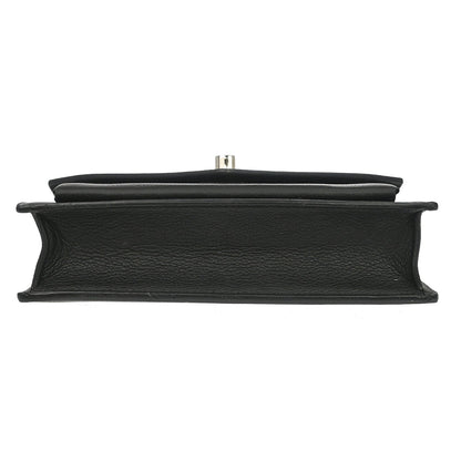 Louis Vuitton 2019 Black Calfskin Pochette Lockme Shoulder Bag M63471
