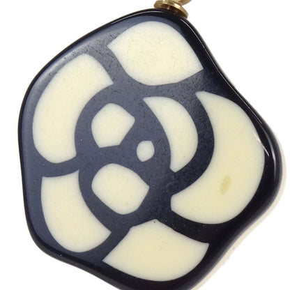 Chanel Dangle Camellia Clip-On Earrings Ivory Acrylic 03P